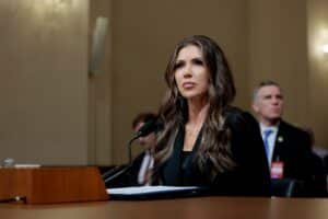 Democrats say it is a 'sad day for the DHS' under the leadership of Kristi Noem at the audience of the burning house